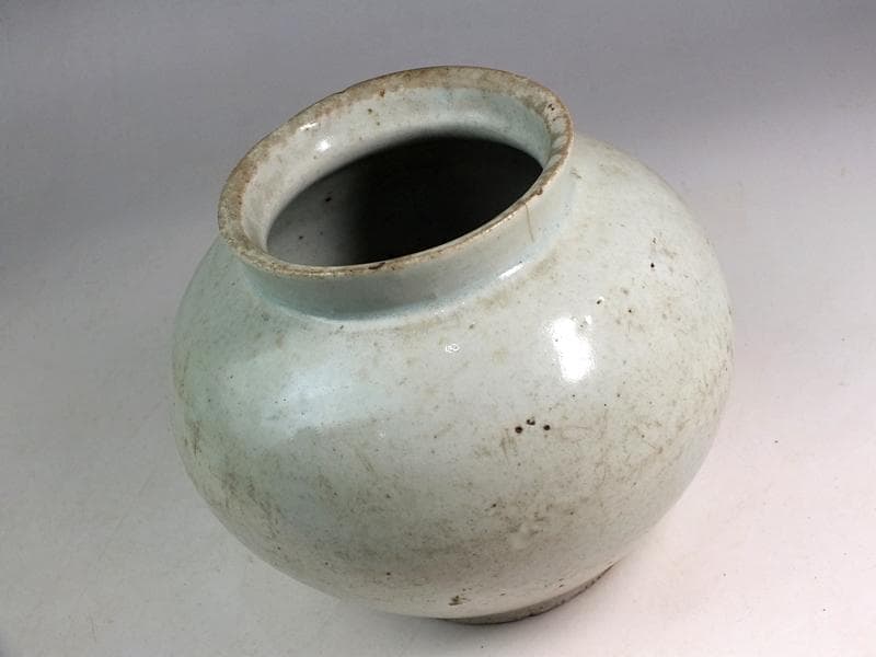 ☆*古陶磁* 李朝白磁壺 コレクターより ☆A13