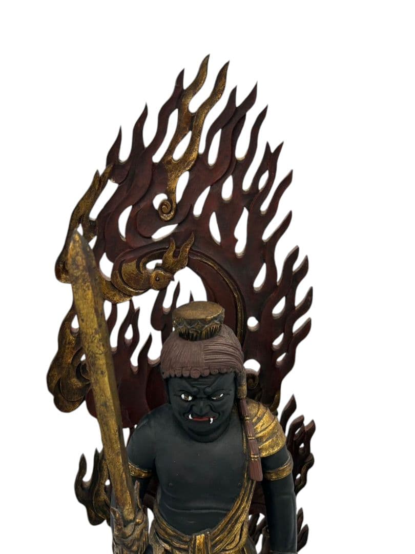 木造　不動明王像　古美術