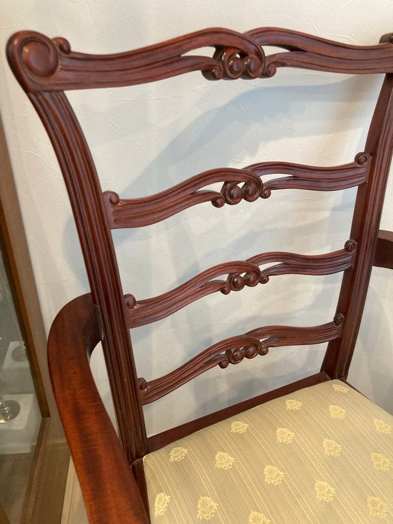 高級　アダムスタイル　デザイン　クラシックスタイル 木製椅子