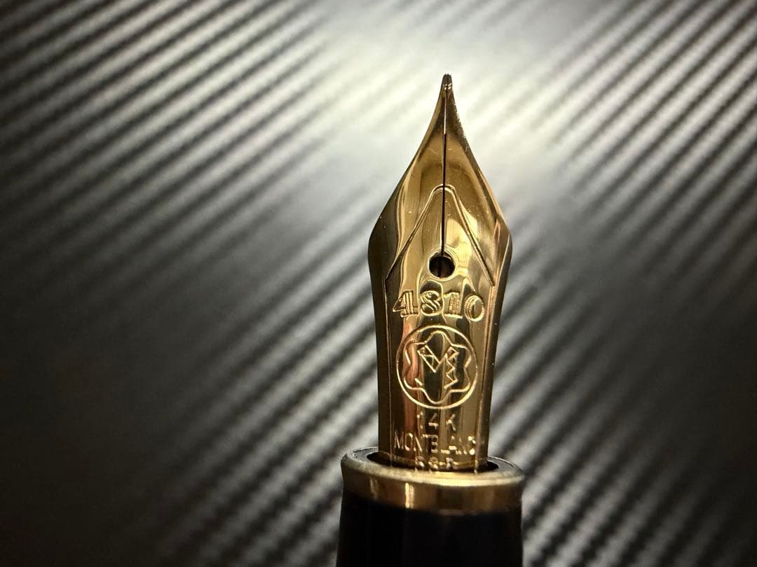 美品 Mont Blanc 144 ブラック 全金 EF 極細字 万年筆