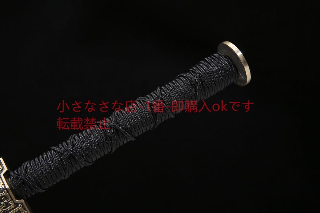 古吟漢剣八面模様鋼  古兵器 武具 刀装具 日本刀 模造刀 居合刀