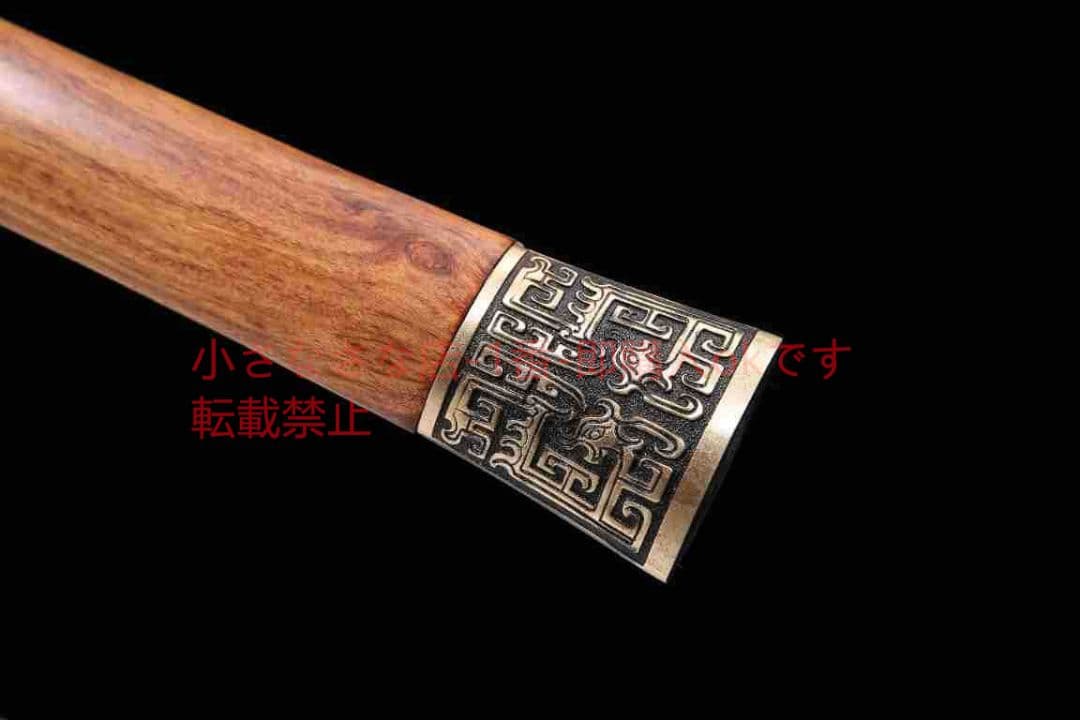 古吟漢剣八面模様鋼  古兵器 武具 刀装具 日本刀 模造刀 居合刀