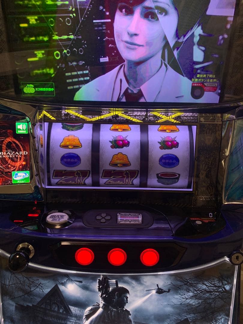 実機　パチスロ　スマスロ バイオハザードヴェンデッタ＋スマスロユニット付