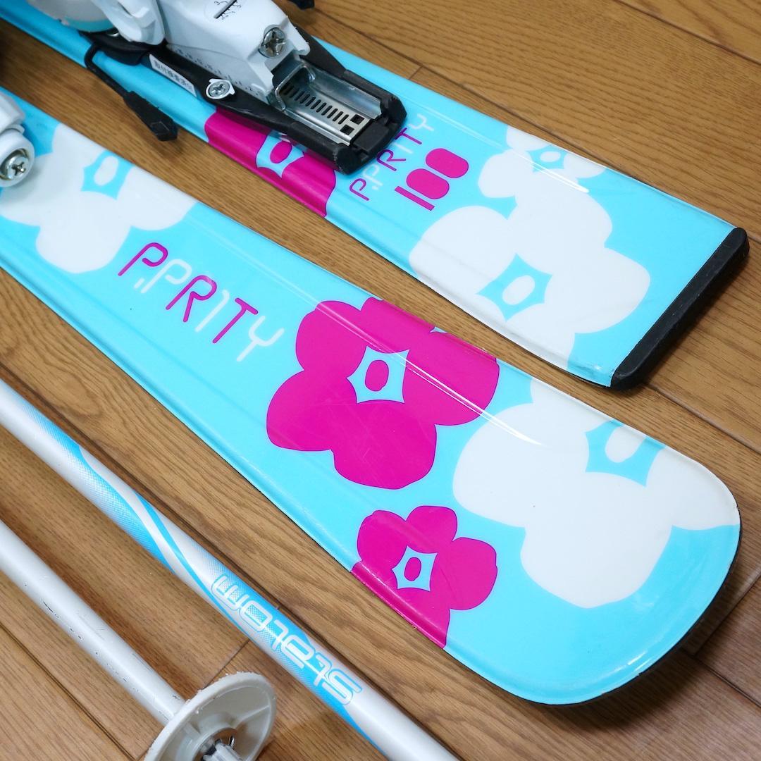 メンテ済 100cm 靴19cm P.PRITY スキーセット