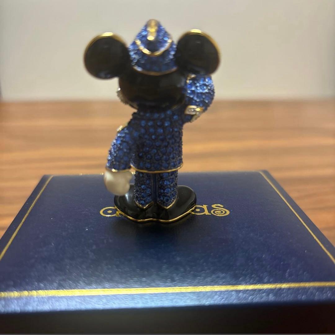 ディズニー　アリバスブラザーズ　スワロフスキー ミッキー 希少　置物