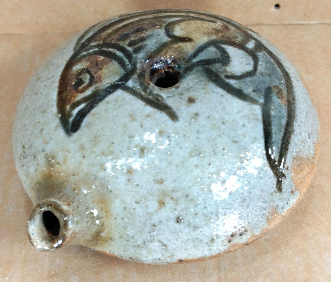 miiko ginta【本物保証】金城次郎 壷屋焼 水滴 共箱 栞 壺屋焼