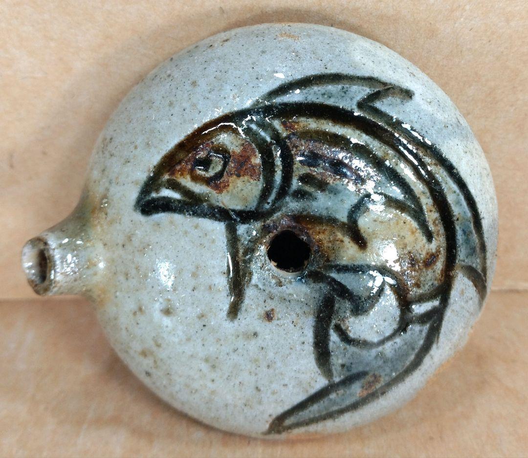 miiko ginta【本物保証】金城次郎 壷屋焼 水滴 共箱 栞 壺屋焼