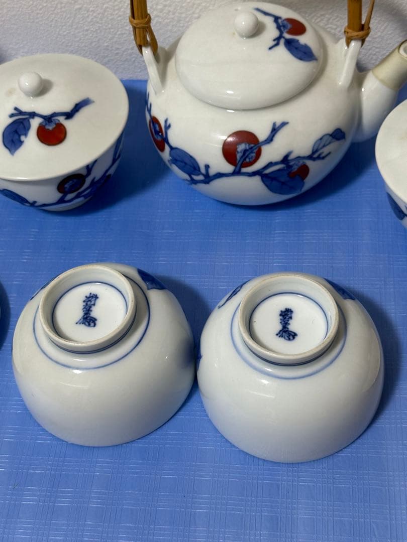 蔵出し品　十三代酒井田柿右衛門　番茶器　煎茶道具