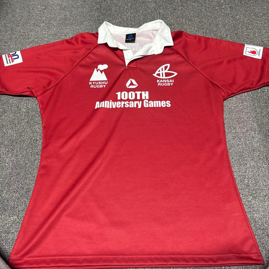 ラグビー　大学 100周年記念 関西ラグビー ジャージ　　筒口允之着用