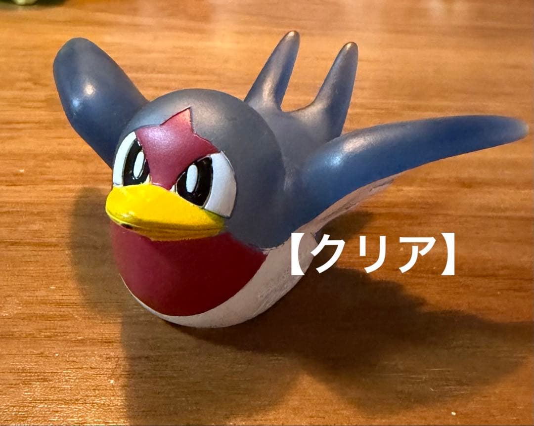スバメフィギュア　クリア ポケモンキッズ クリア 初期 1997年 当時物