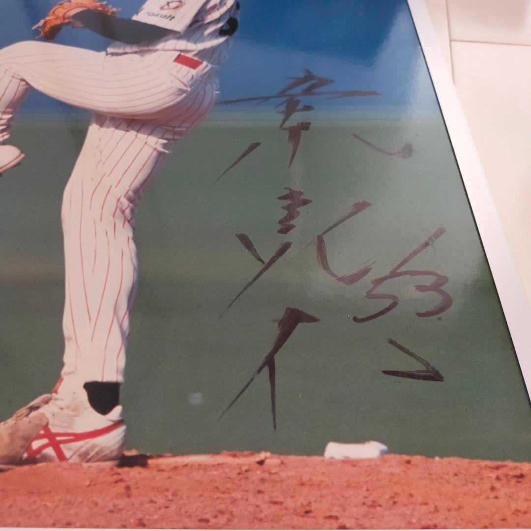 ヤクルトスワローズ　五十嵐亮太　直筆サイン入りパネル　A3