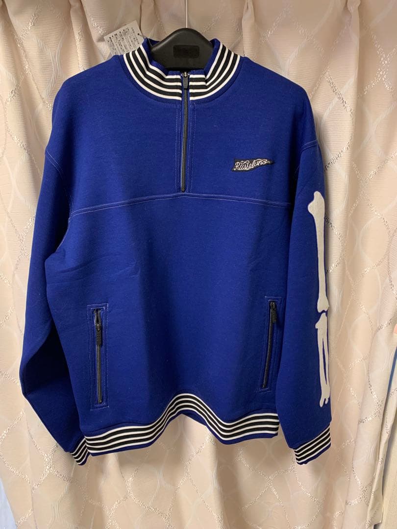 骨プリント ハーフジップセーター　ラッセルノ　スカル　サイズ5 新品タグ付き