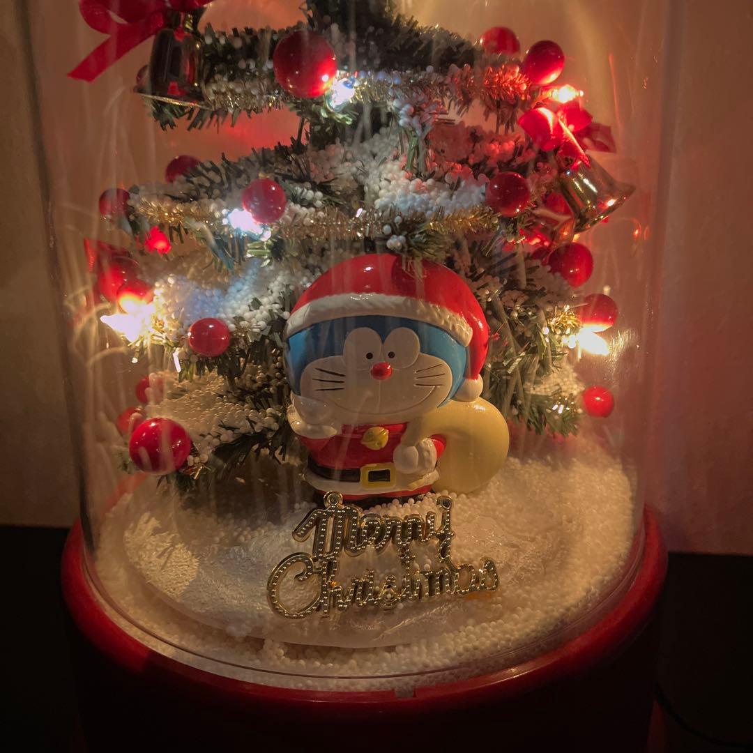 ドラえもん 雪ふるツリー　ビンテージ