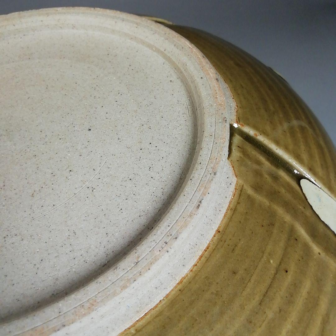 Ｗ６７　水指　『即中斎好　萬古捻梅』『福森比路志 造』　共箱　茶道具