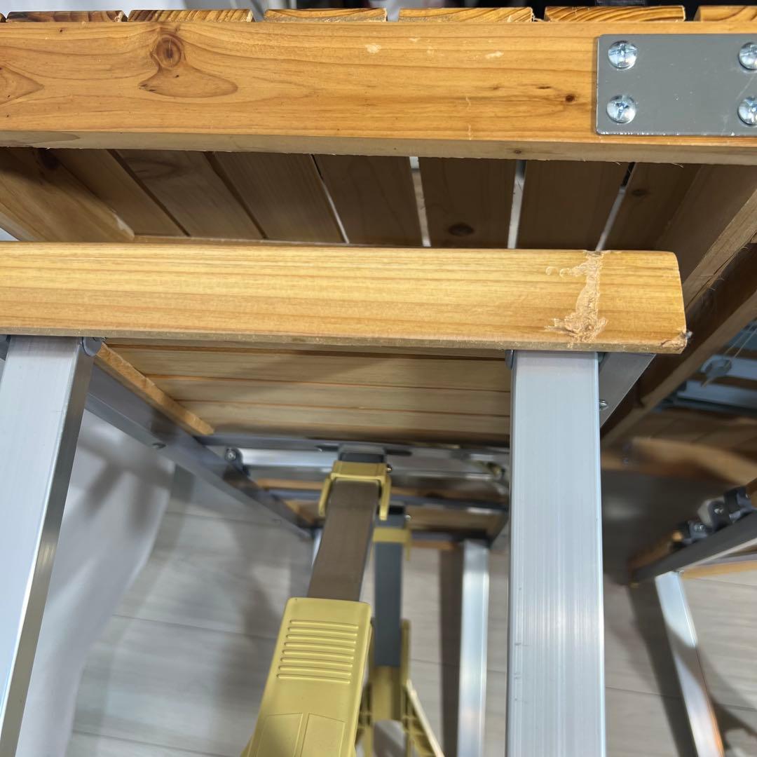 木製 折り畳み ピクニック　テーブルセット 椅子一体型　BBQ アウトドア