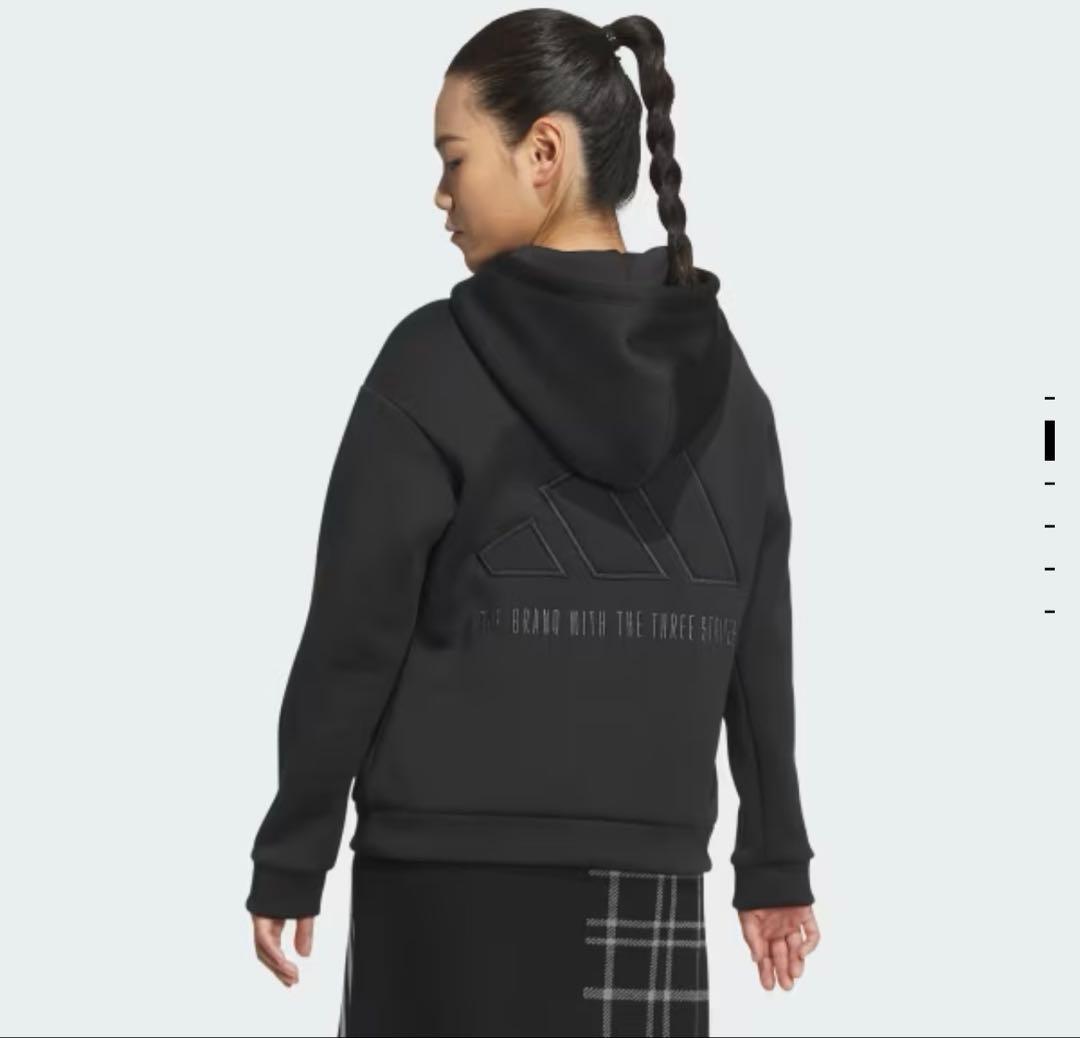 長袖フーディ　ニットスカート　セットアップ　サイズM 秋冬　チェック　パーカー