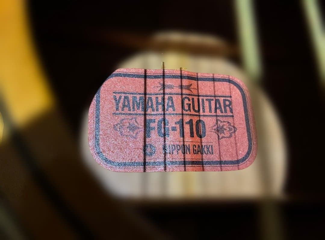★　弾き込まれた綺麗な音色　YAMAHA ビンテージFG110赤ラベル試聴動画有