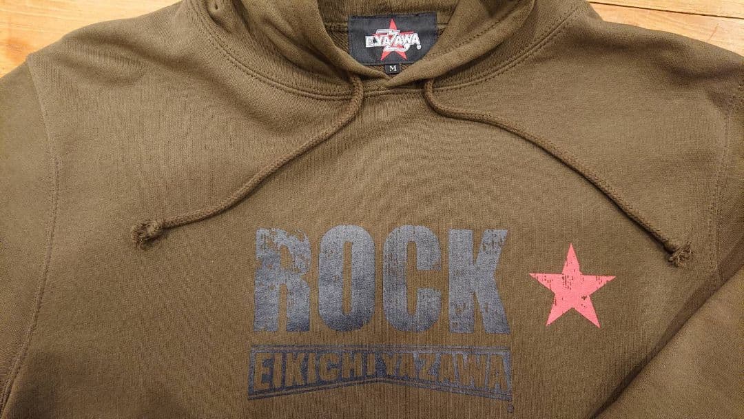 矢沢永吉 ワシロゴ カーキ パーカー サイズ M 新品未使用