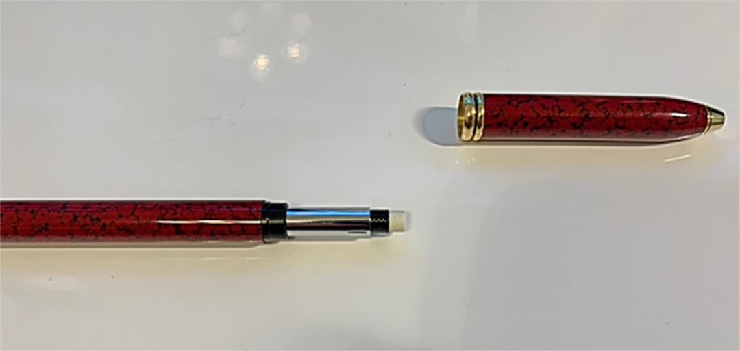 CROSS タウンゼント カーディナル レッドラッカー マーブル　シャープペン