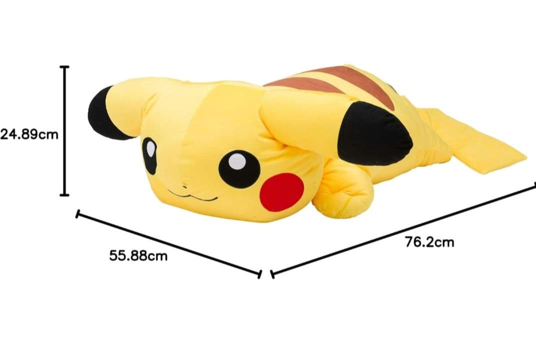 ★ポケモンセンターオリジナル もっちりクッション 大きいくったりピカチュウ