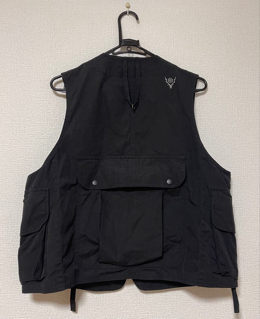 South2 West8 ブラック フィッシングベスト S