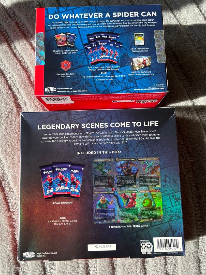 マジックザギャザリング スパイダーマン シーンボックス、バンドルボックスセット