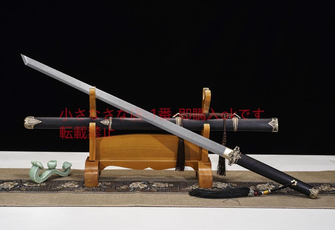 唐横刀百錬文紋鋼 古兵器 武具 刀装具 日本刀 模造刀 居合刀