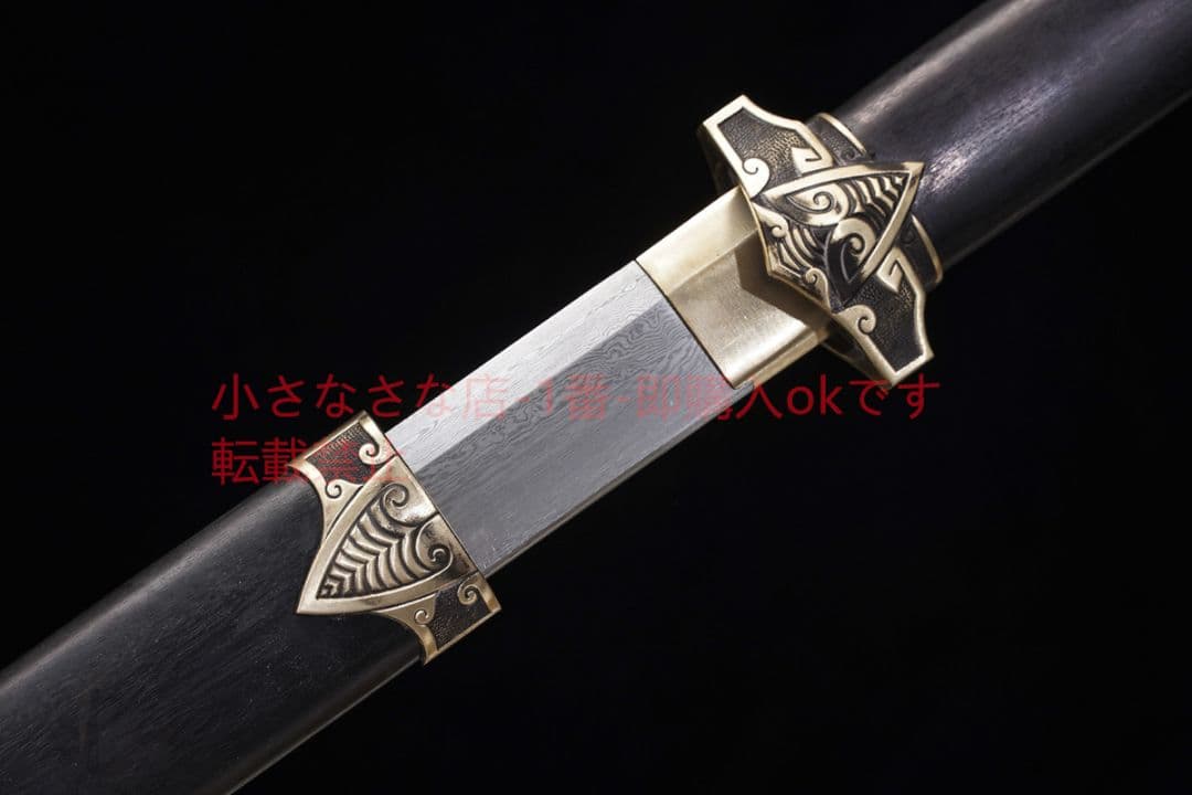 唐横刀百錬文紋鋼 古兵器 武具 刀装具 日本刀 模造刀 居合刀