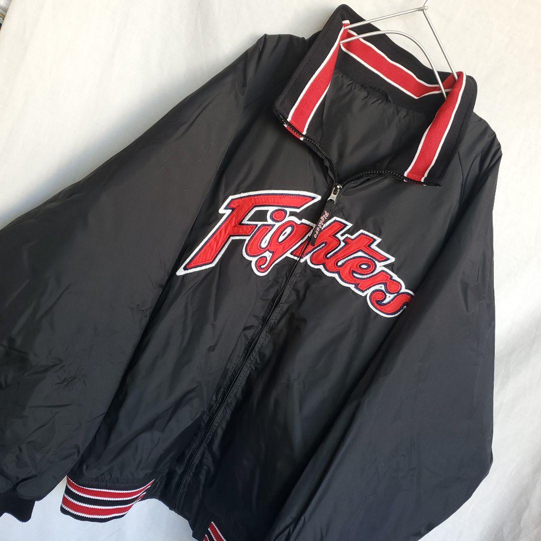 北海道日本ハムファイターズ　野球　ジャパンー黒　スタジャン 復刻 旧モデル