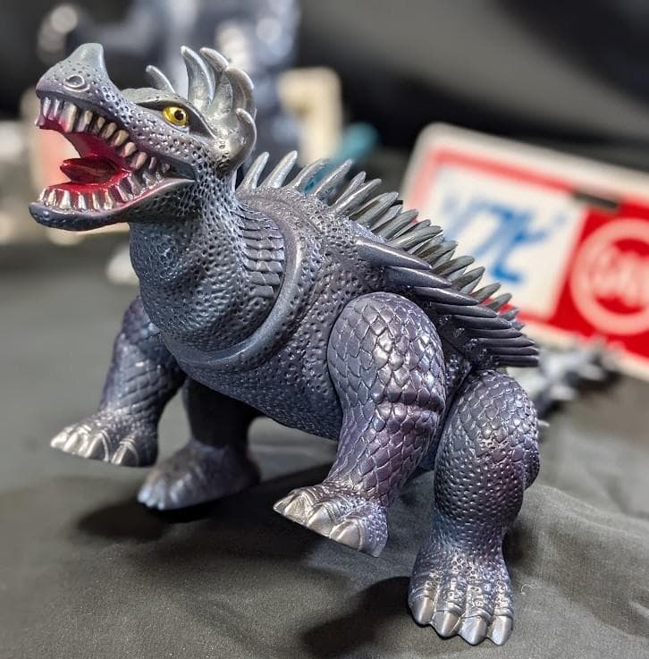 逆襲ゴジラ＆アンギラス（マルサン）ソフビフィギュア２体セット