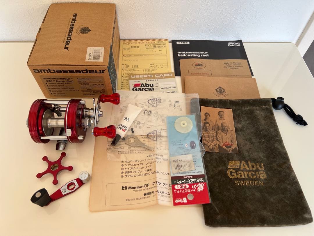 【未使用】アブガルシア アンバサダー 5500 C クラシック　レッド