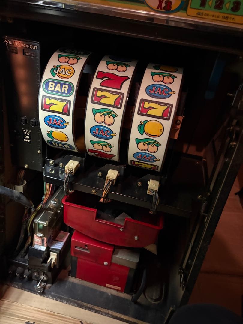 【通電確認済み】パチスロ実機 コンチネンタルIII 緑 レトロ スロットマシン