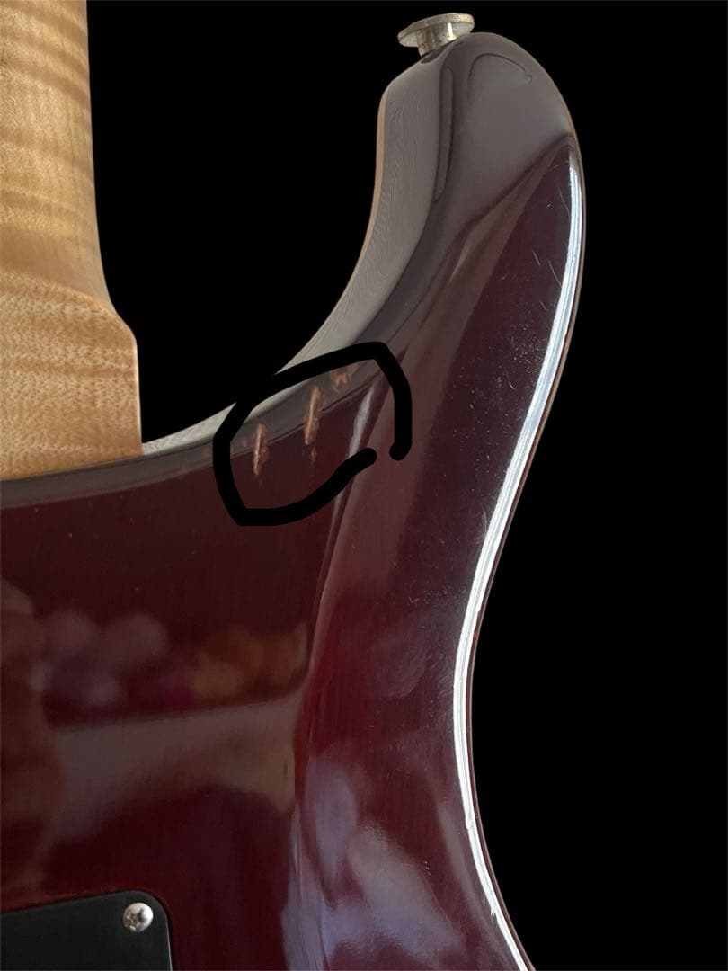 ギター PRS custom24 Floyd 10Top Fire Red Burst