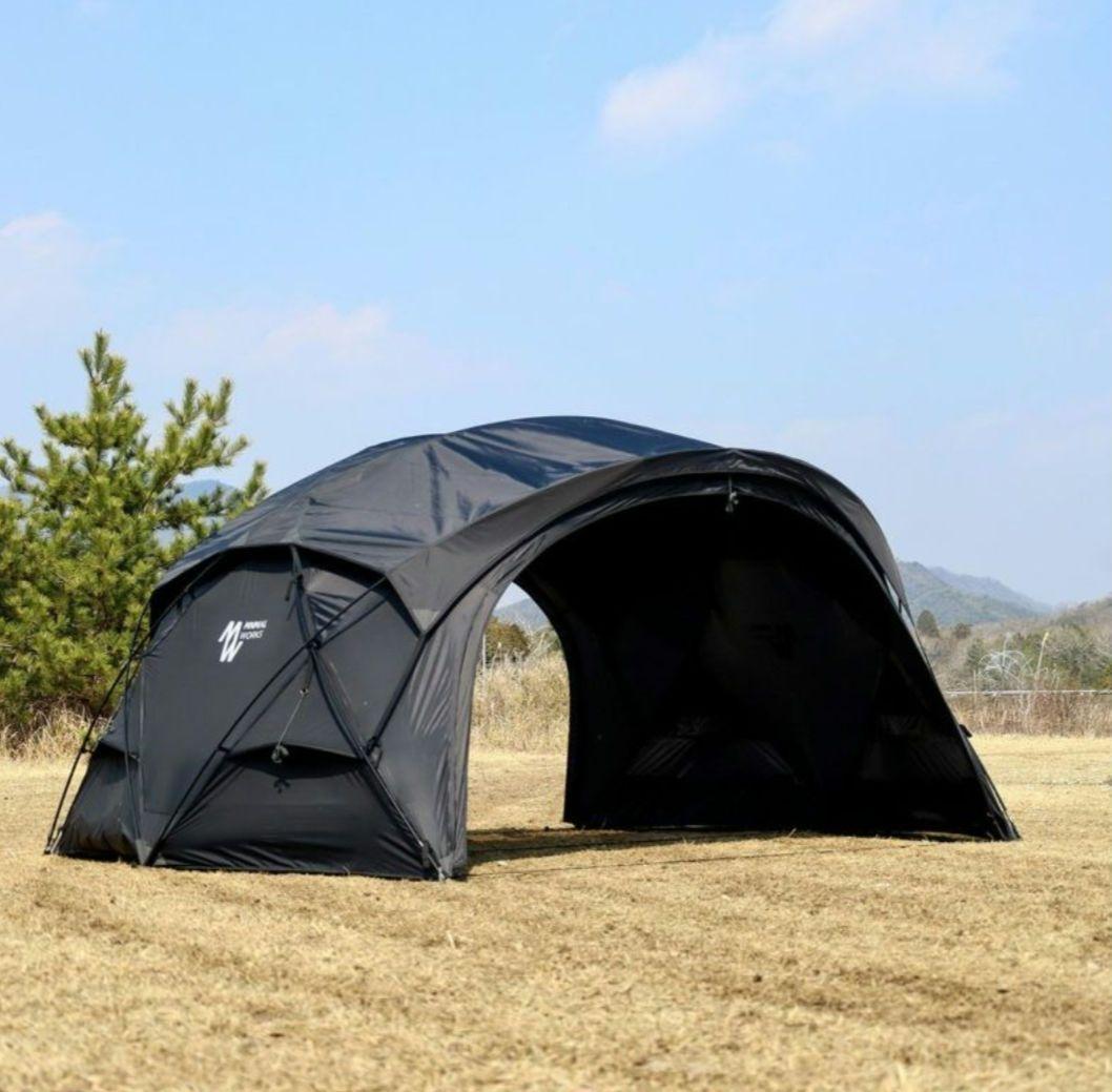 【試し張りのみ】シェルターG 2025 ダイニーマ ブラック グランドシート付き