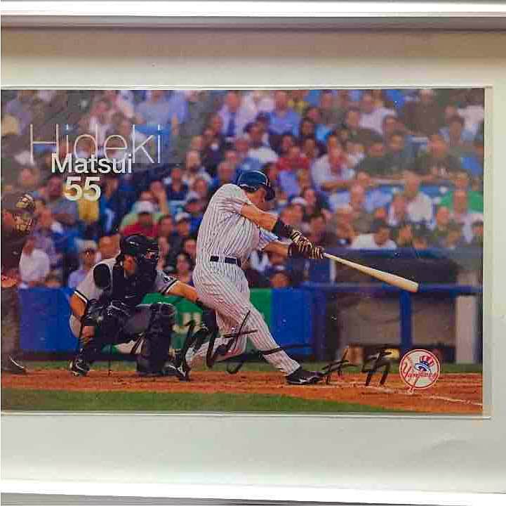 松井秀喜ヤンキース直筆サイン