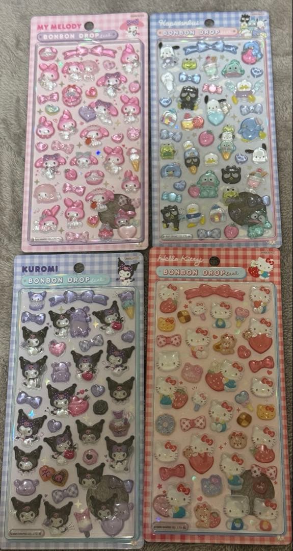 【国内正規品】サンリオ 第2弾 コンプセット ボンボンドロップシール 個包装