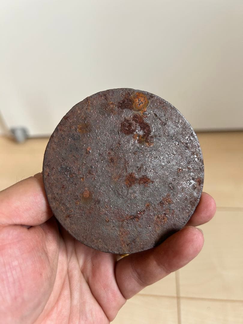 鉄蓋重餅小鉄瓶　煎茶道具　容量700cc