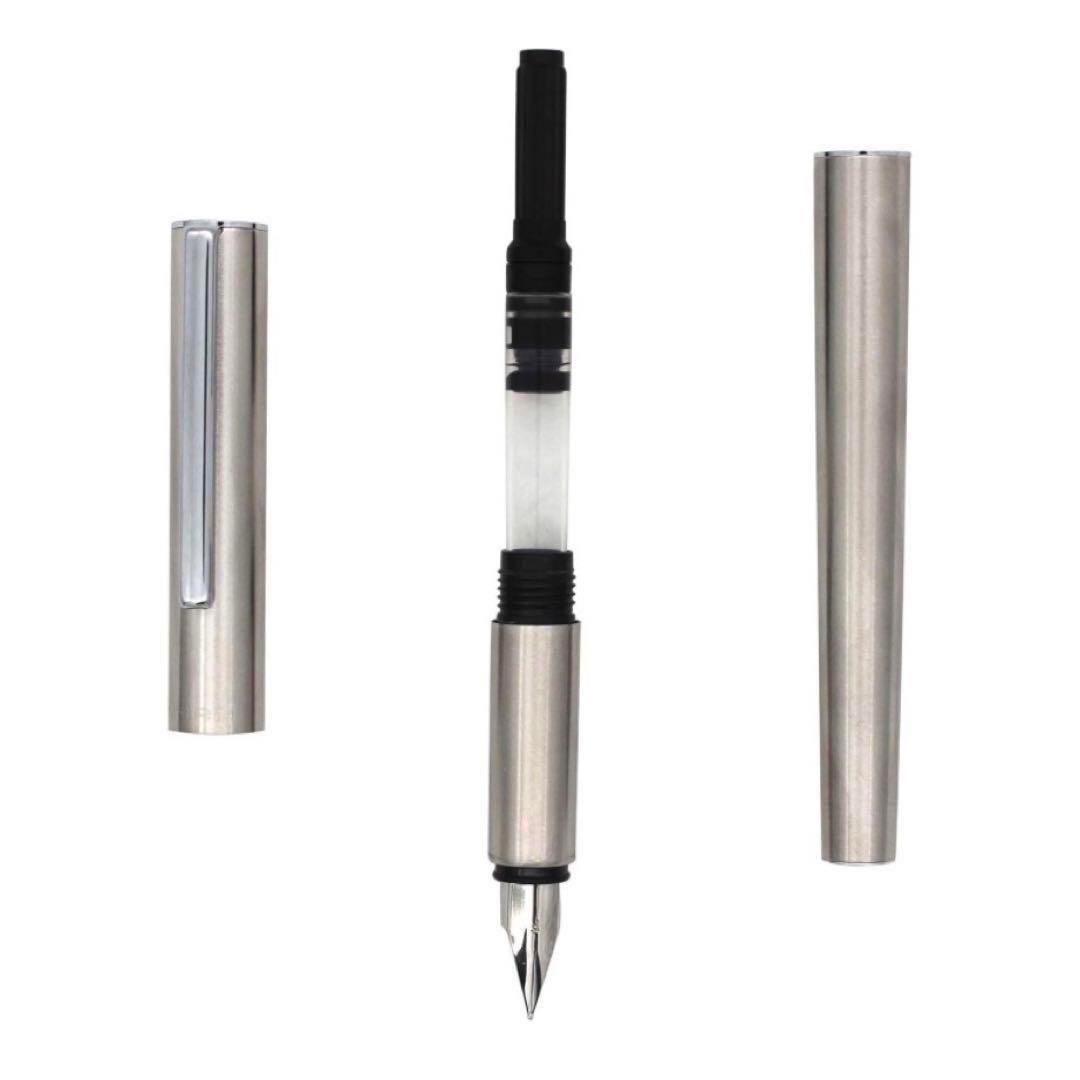 【未使用品】Gullor 万年筆 メタルボディ シルバー