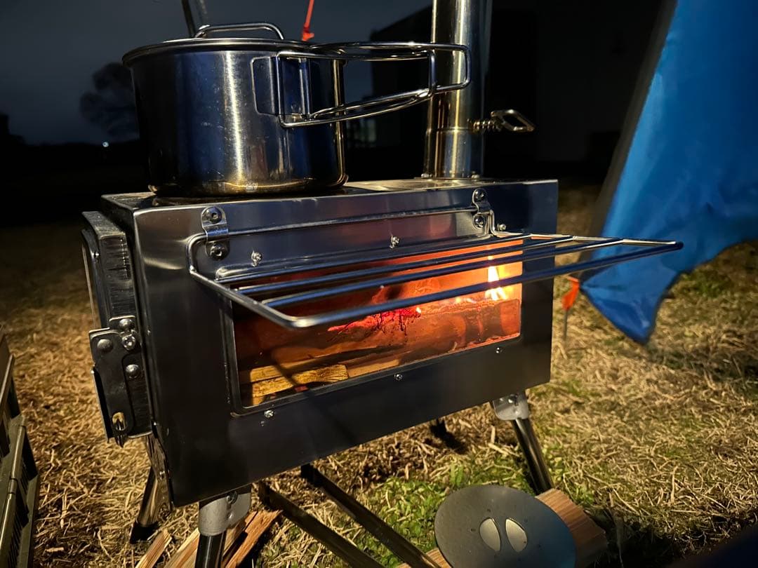 SENQI 薪ストーブ 耐熱ガラス窓付き おまけ付き