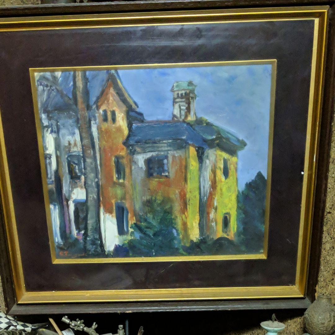 瀧口進油絵、旧細川邸