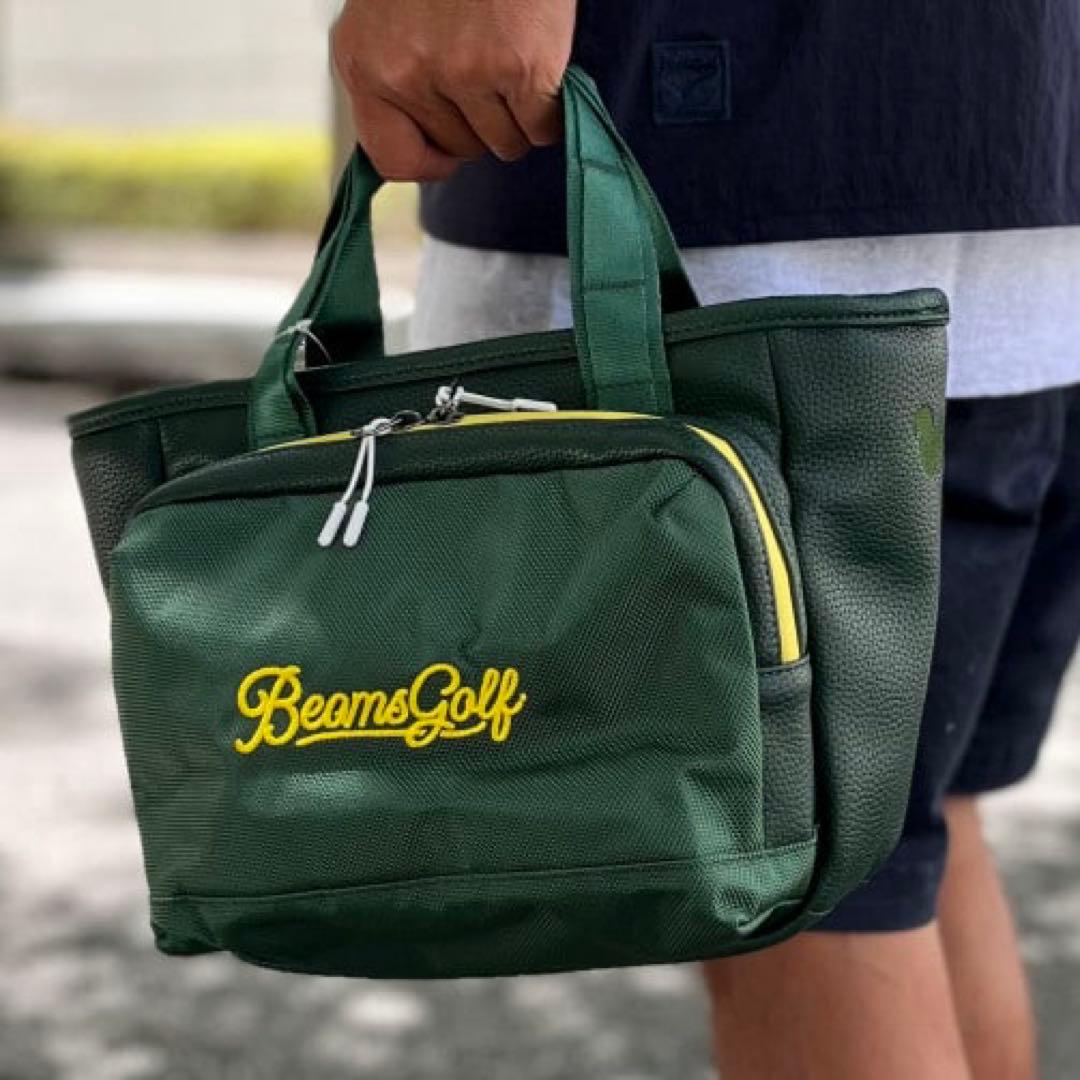 【美品】BEAMS GOLF ダークグリーン カートバッグ