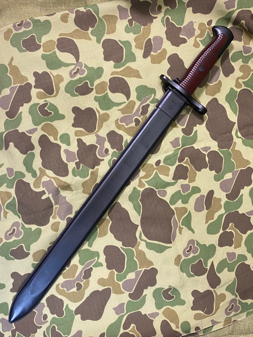 WWⅡ 米軍 M1903 スプリングフィール用銃剣と鞘（プラ製）★レプリカ★