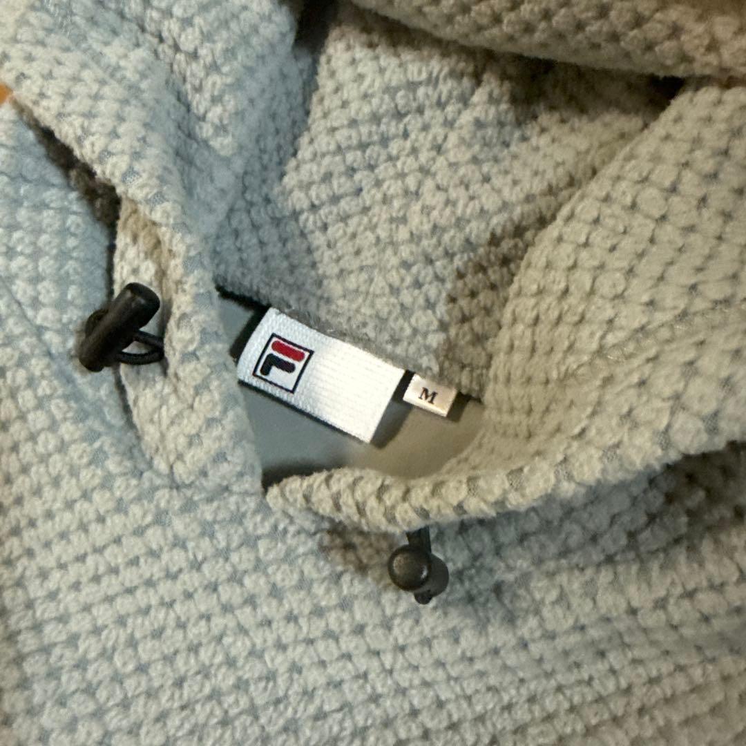 FILA フード付きパーカーとスカートセット グレー