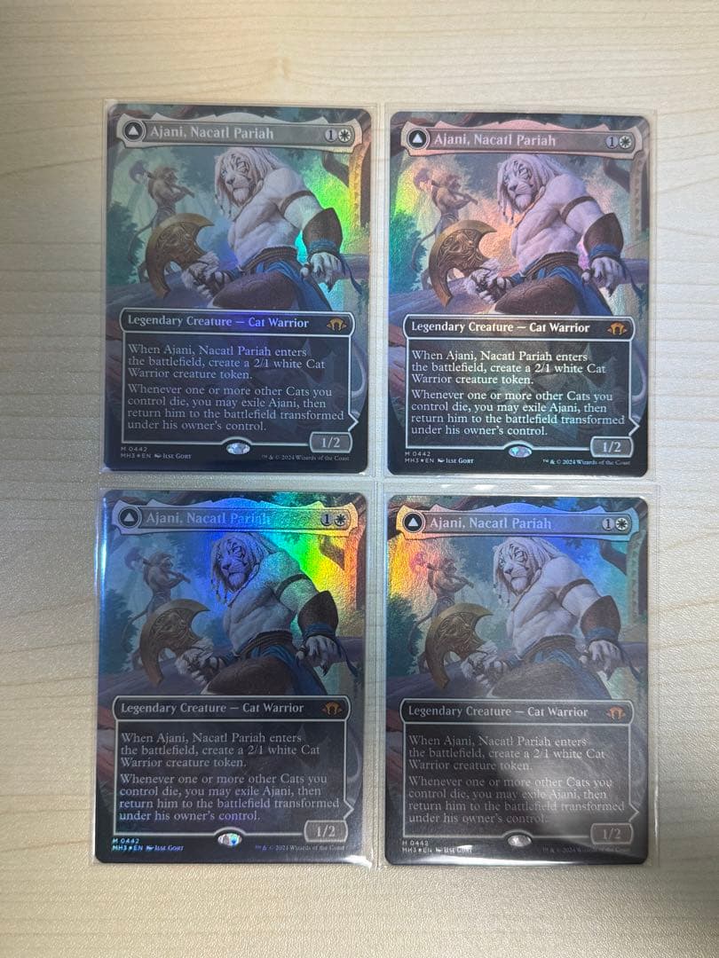 MTG ナカティルの最下層民、アジャニ 英語 foil 4枚 + 猫トークン4枚