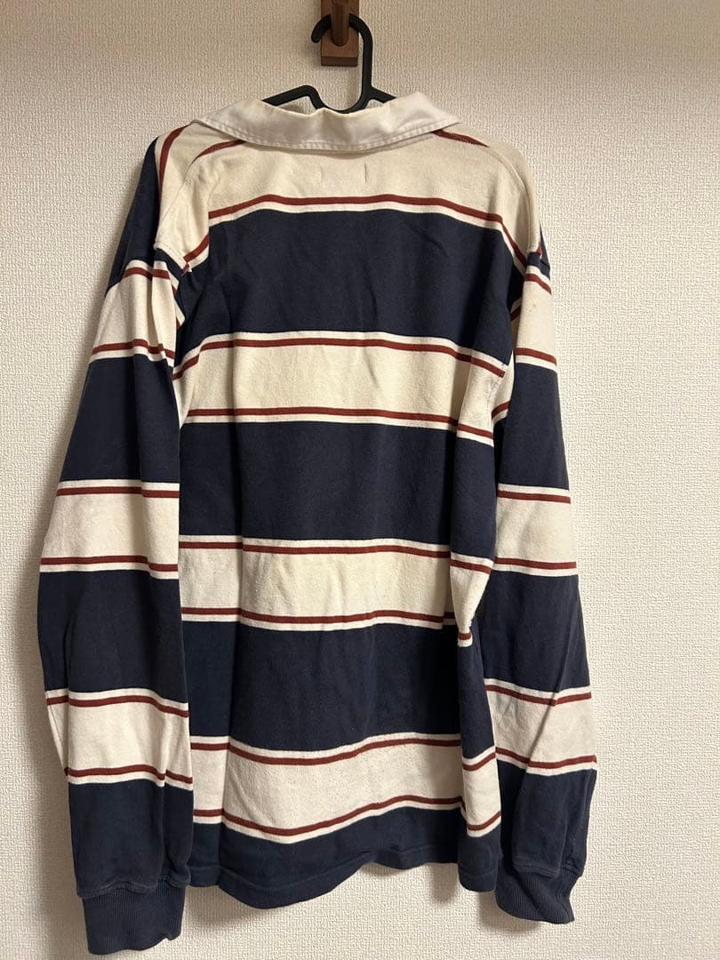 Old Stussy ストライプ ラガーシャツ L