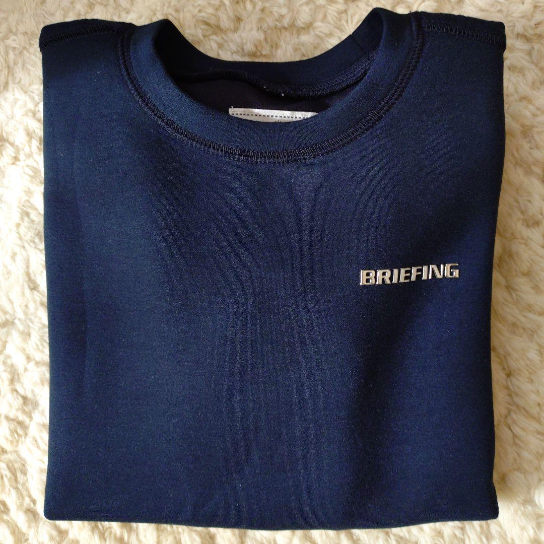 BRIEFINGロゴ ダンボールニット クルーネック