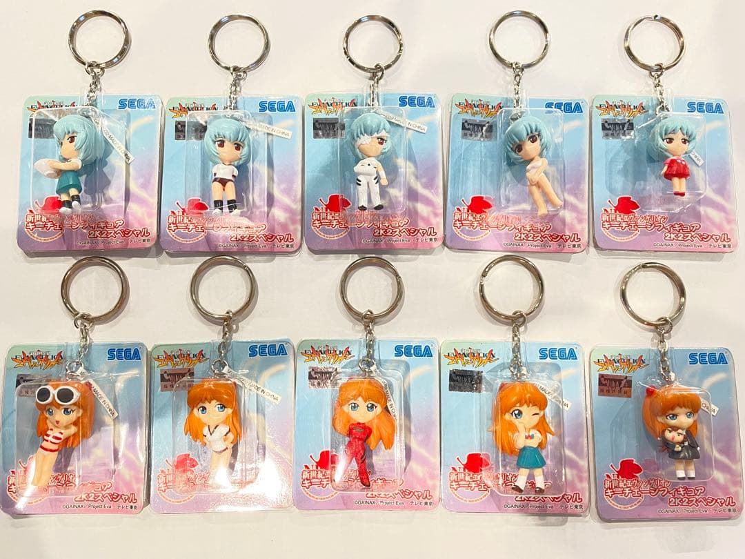 【新世紀エヴァンゲリオン】 キーチェーン フィギュア 2K2スペシャル 全10種