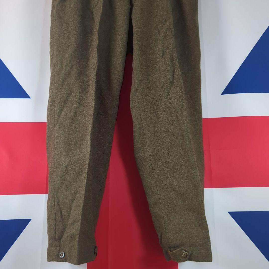 【実物美品】イギリス軍P49トラウザス1952（サスペンダー付）