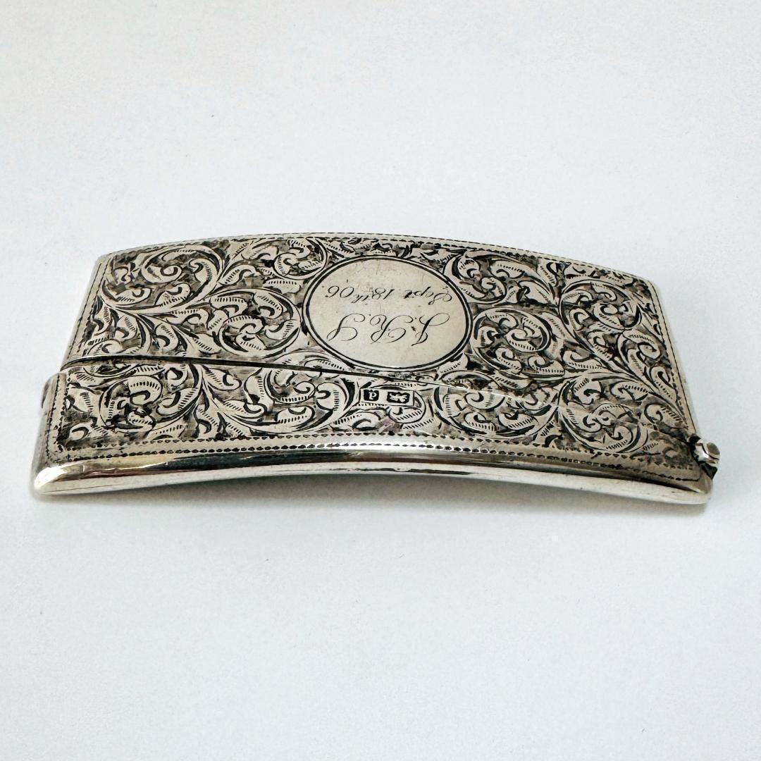 ★1904年 英国 ★アンティーク 純銀製 カードケース イギリス 925