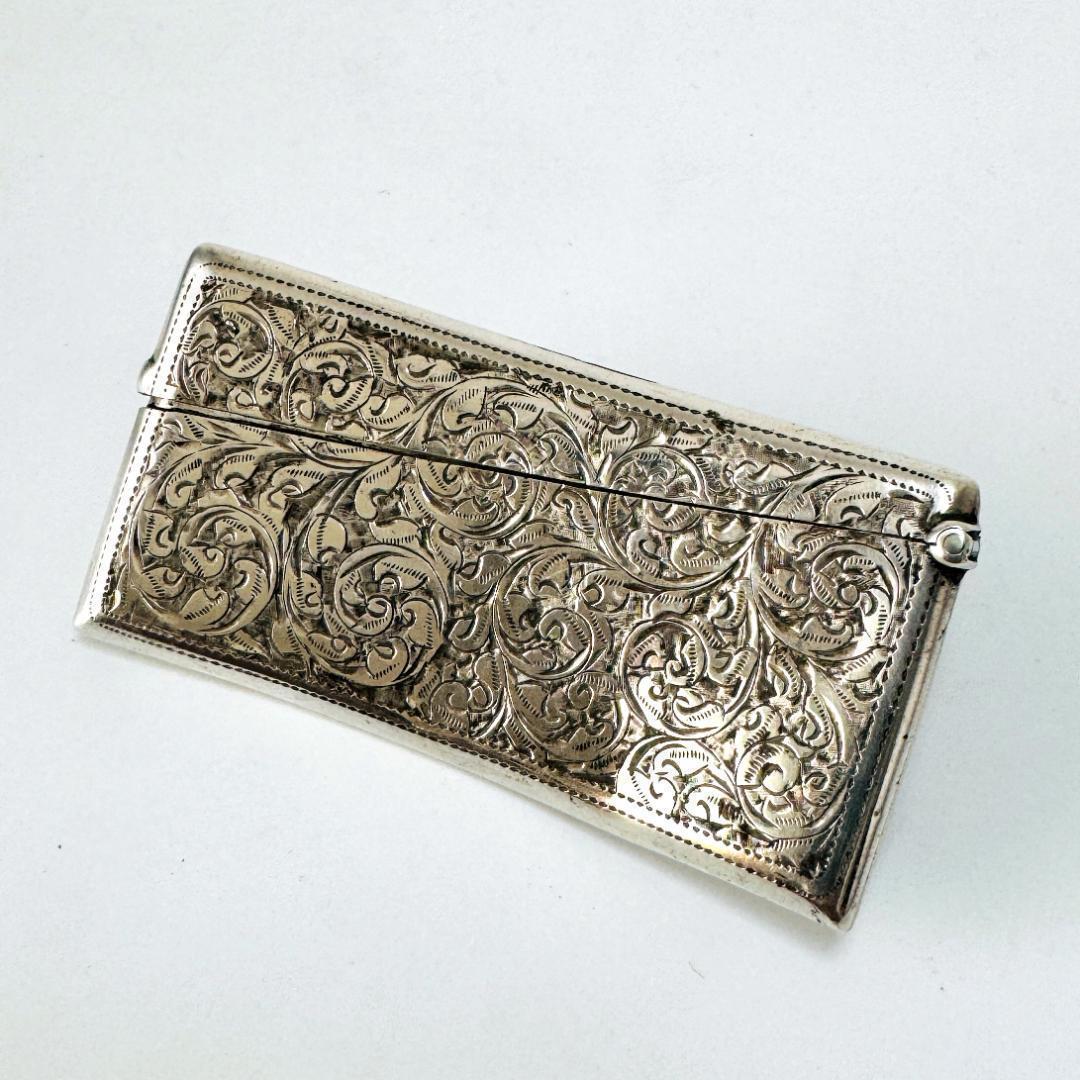 ★1904年 英国 ★アンティーク 純銀製 カードケース イギリス 925